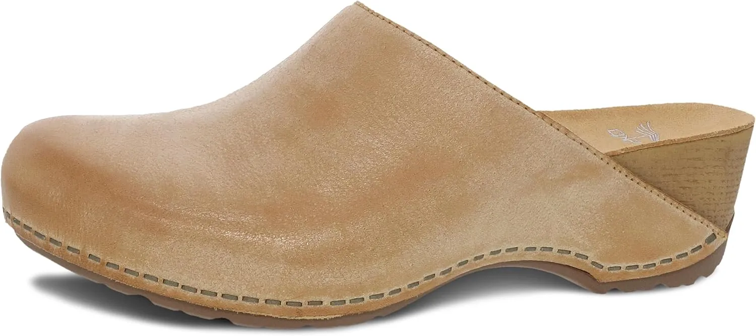 Dansko Talulah Stylish Mule Clog for Women - Cushioned PU Footbed and Arch Support for All-Day Comfort - Leather Uppers for Long-Lasting Wear