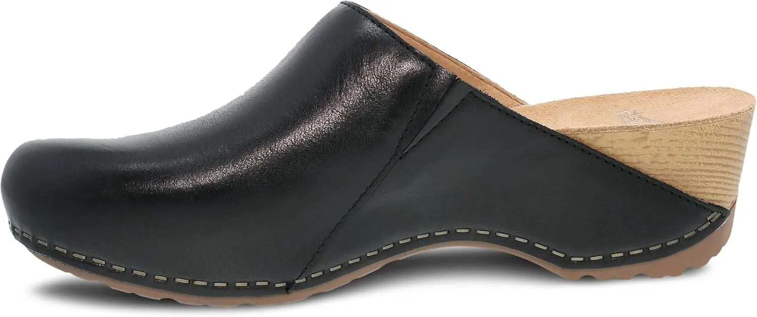 Dansko Talulah Stylish Mule Clog for Women - Cushioned PU Footbed and Arch Support for All-Day Comfort - Leather Uppers for Long-Lasting Wear
