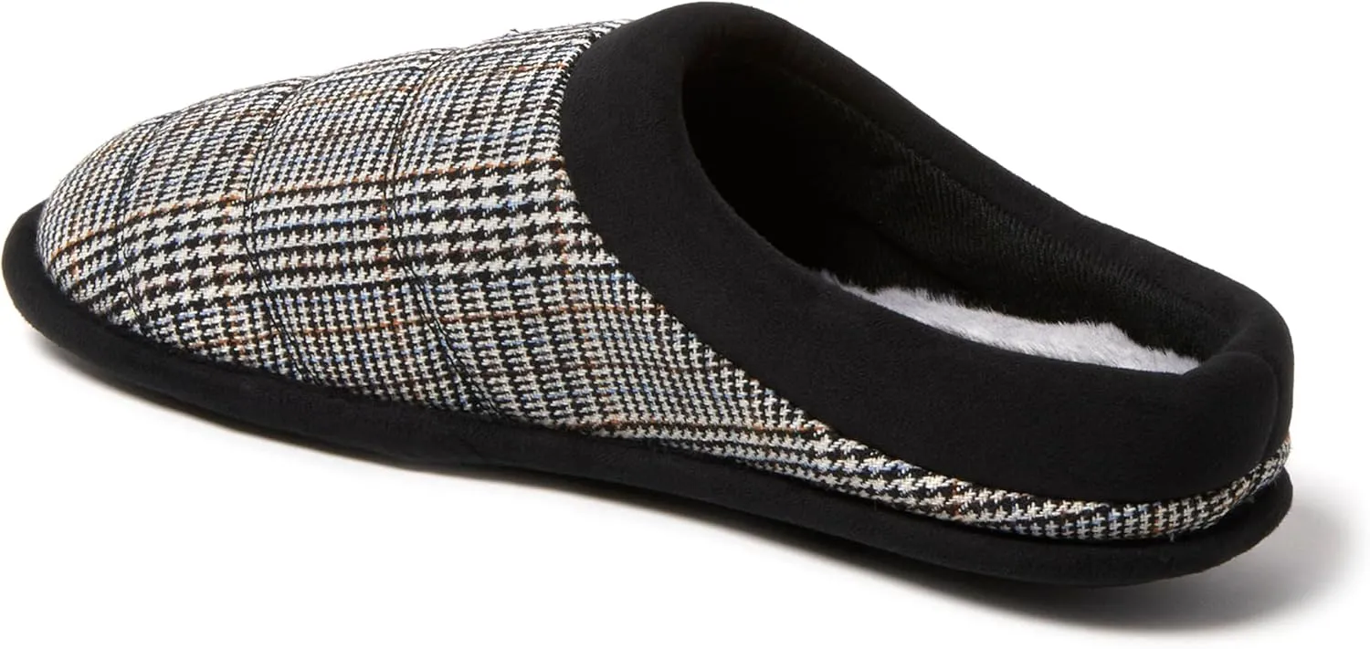 Dearfoams Men's Breathable Memory Foam Asher Clog House Shoe Slipper