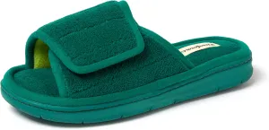 Dearfoams Women's Adjustable Indoor/Outdoor Machine Washable Memory Foam Slide