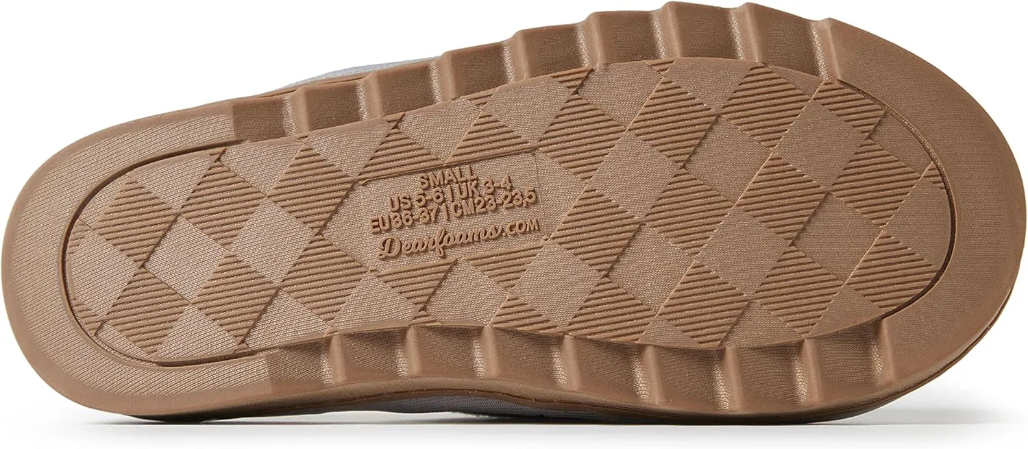 Dearfoams Women's Norma Adjustable Wool Slide Slipper