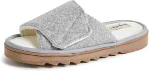 Dearfoams Women's Norma Adjustable Wool Slide Slipper