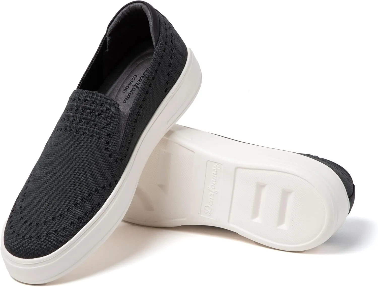 Dearfoams Women's Slip-On Lightweight Comfortable Sophie Loafers with Arch Support