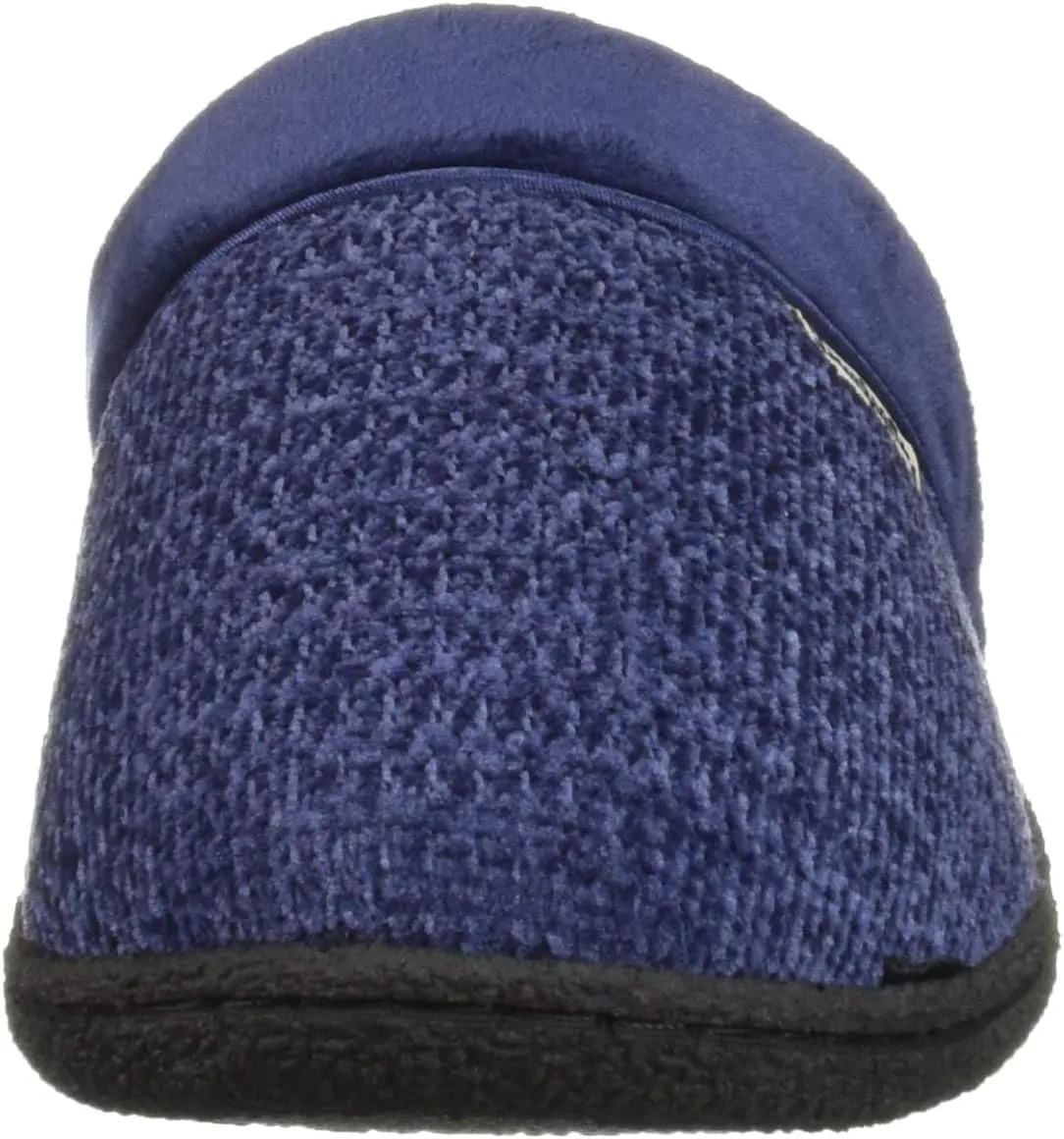 Dearfoams Women's Slip On Memory Foam Comfort Samatha Scuff House Slipper with Wide Widths