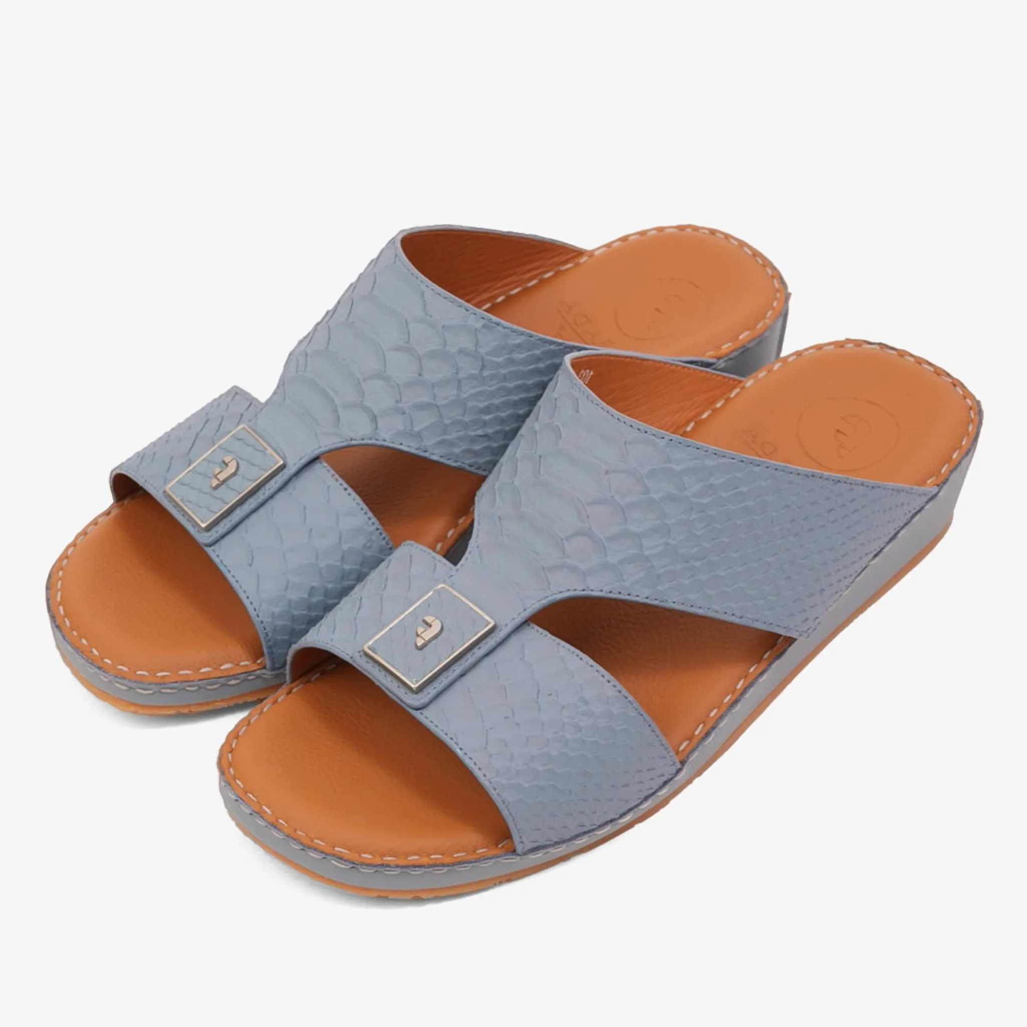 DESIGNER PITONE VENEZIANO ARABIC SANDALS BLUE-GREY
