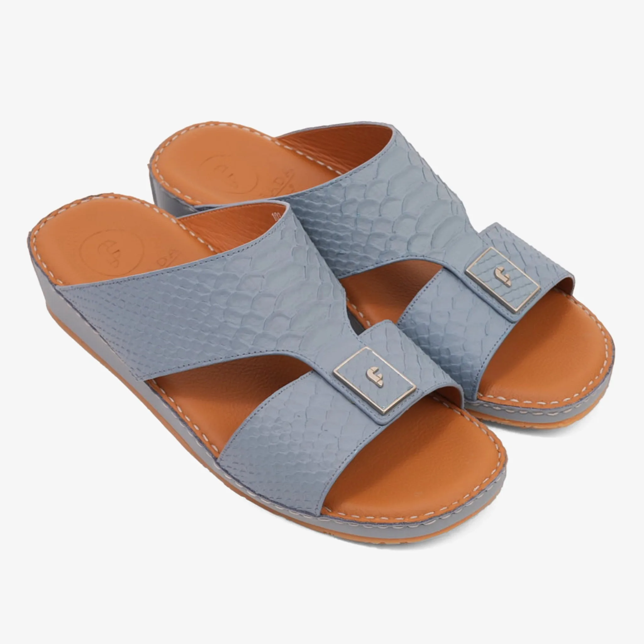 DESIGNER PITONE VENEZIANO ARABIC SANDALS BLUE-GREY
