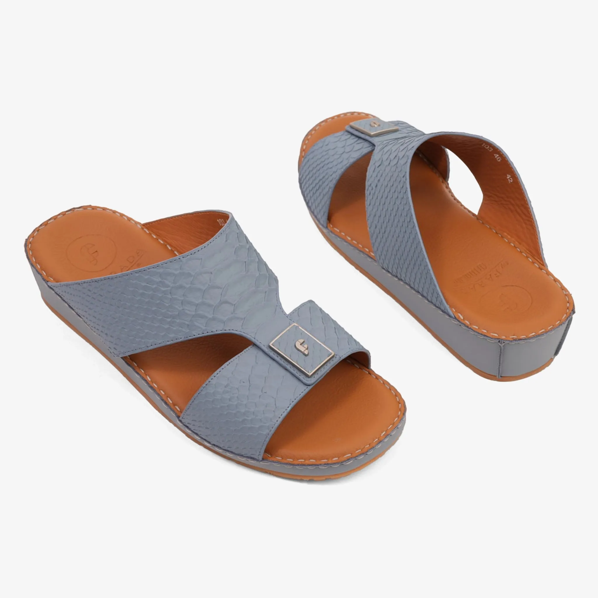 DESIGNER PITONE VENEZIANO ARABIC SANDALS BLUE-GREY