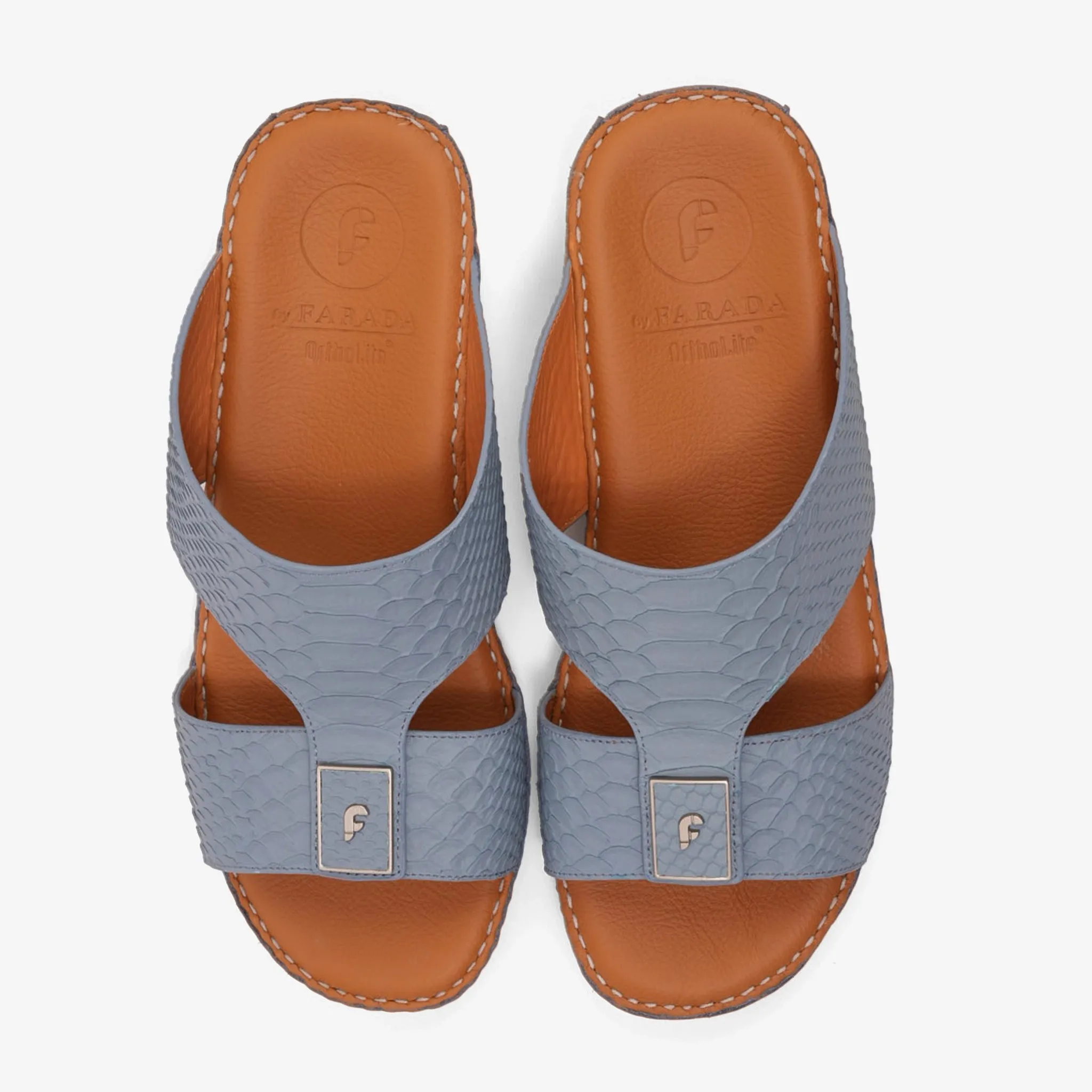 DESIGNER PITONE VENEZIANO ARABIC SANDALS BLUE-GREY