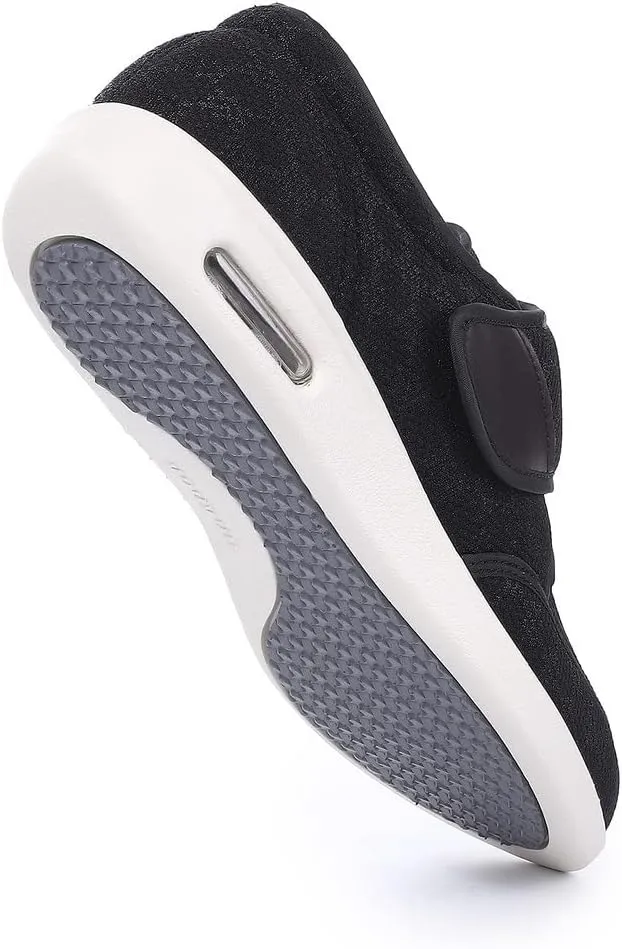 Diabetic Shoes for Men, Wide Width Elderly Men's Shoes, Adjustable Closure Lightweight Breathable, Swollen Feet Walking Edema Sneakers