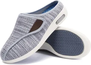Diabetic Slippers For Women, Women's Wide Width Elderly Shoes, Adjustable Closure Lightweight Breathable, Swollen Feet Fasciitis Edema Walking Shoes