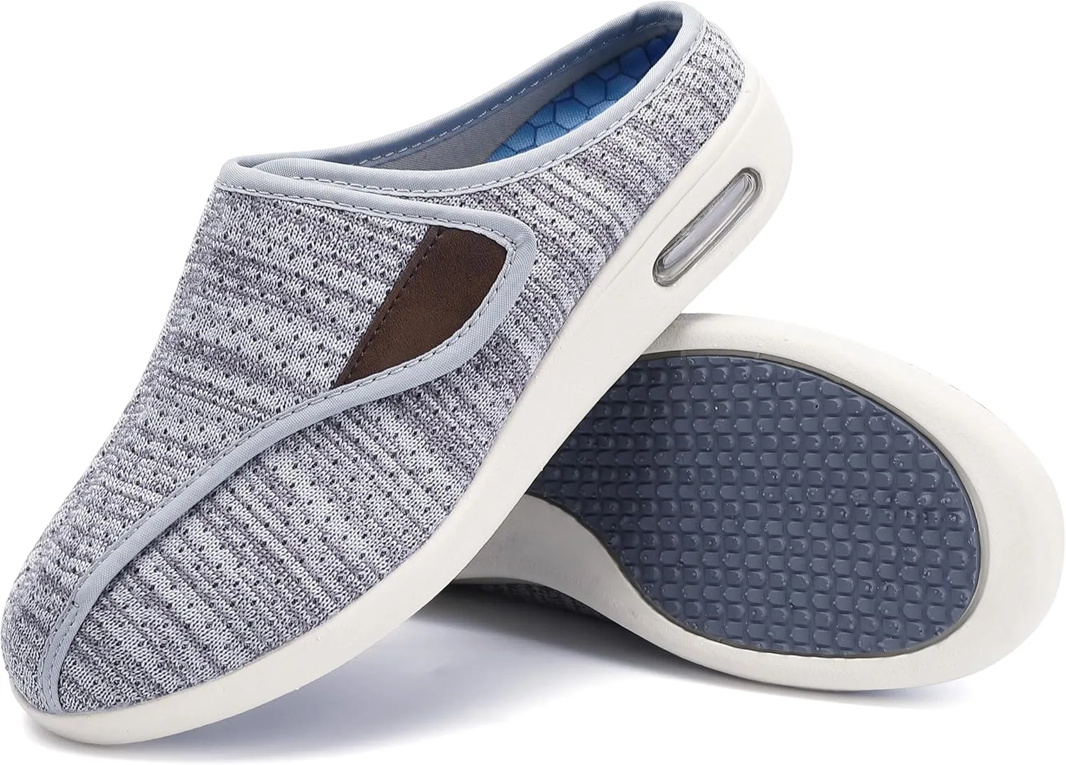 Diabetic Slippers For Women, Women's Wide Width Elderly Shoes, Adjustable Closure Lightweight Breathable, Swollen Feet Fasciitis Edema Walking Shoes