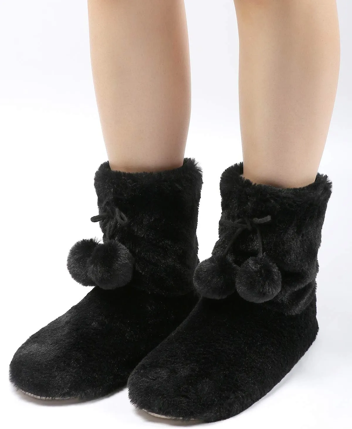 DICUIRD Slipper Socks with Grippers for Women,Winter Cozy&Comfy Boot Slippers for Women