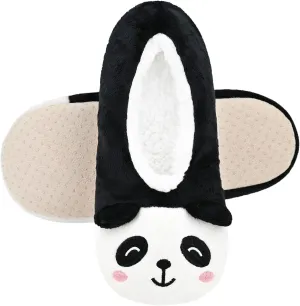 DICUIRD Womens Slipper Socks Low Cut Comfy&Warm Animal Non-skid Bedroom Slippers