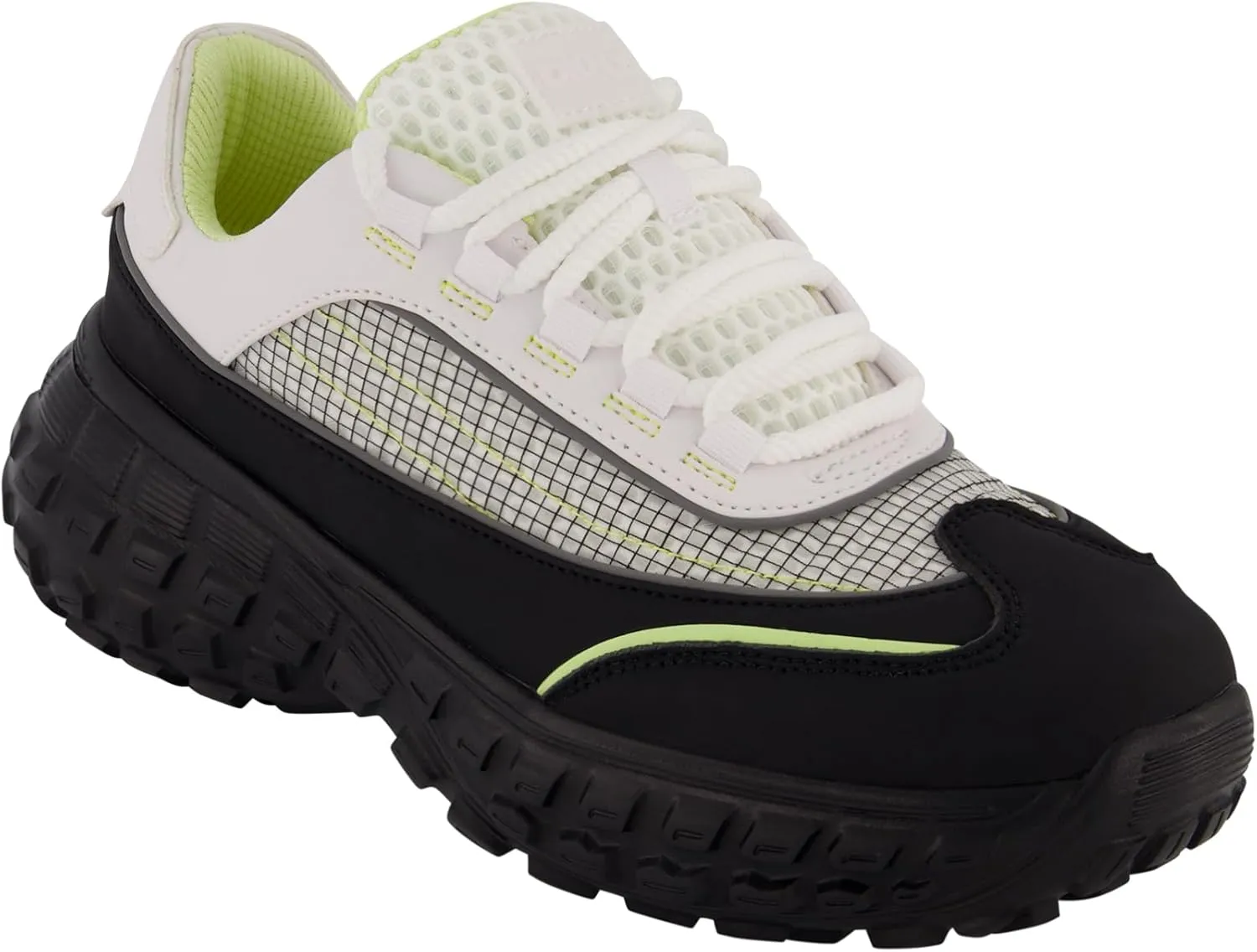 DKNY Men's Rubber Sole Round Toe Shape Lace-up Sneakers