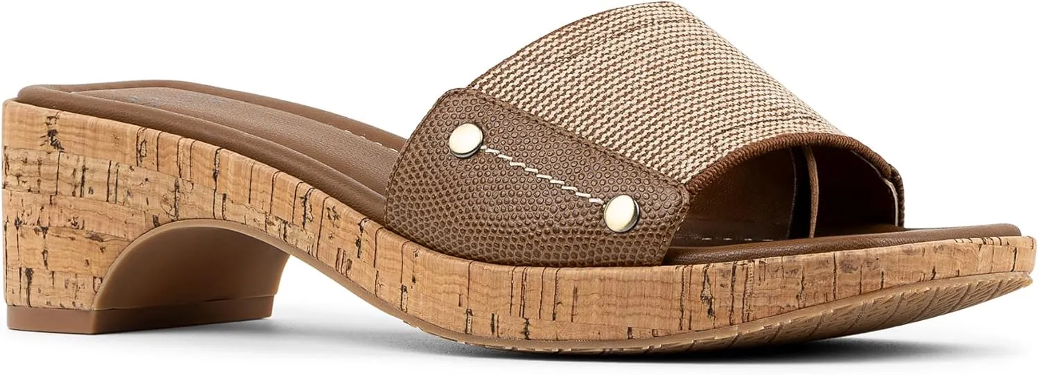 Donald Pliner Women's Rodeo Jute Elastic Slide Sandal