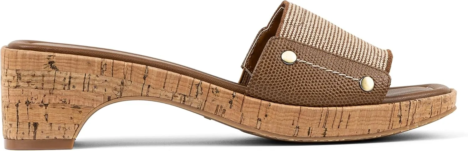 Donald Pliner Women's Rodeo Jute Elastic Slide Sandal