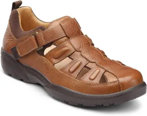 Dr. Comfort Fisherman Men's Therapeutic Diabetic Extra Depth Sandal: Chestnut 13.0 Wide (E/2E)