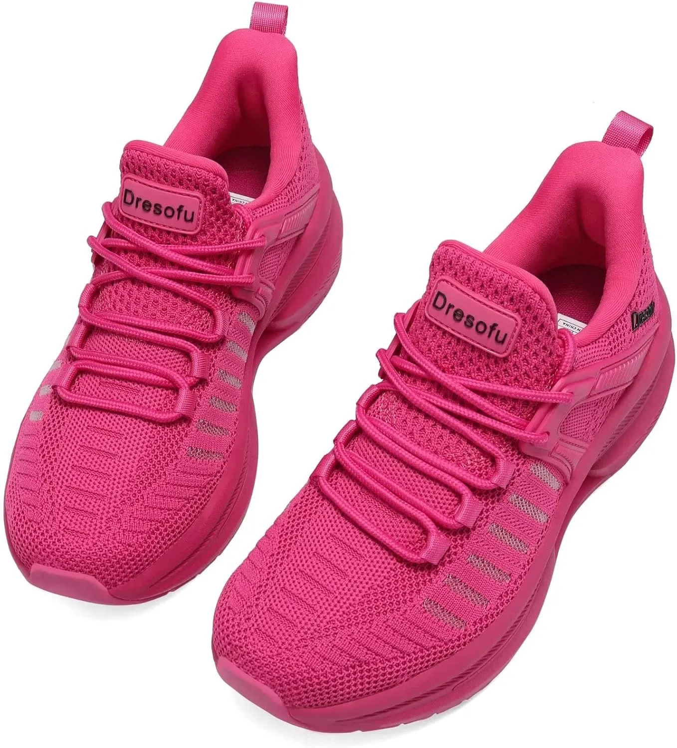 Dresofu Women's Casual Breathable Walking Non-Slip Shoes Platform Lightweight Jogging Tennis Sneakers