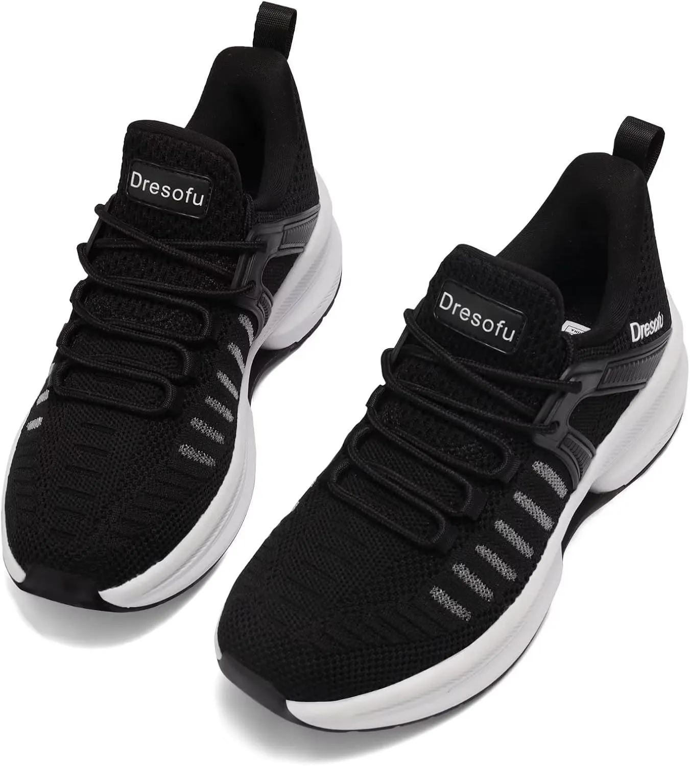 Dresofu Women's Casual Breathable Walking Non-Slip Shoes Platform Lightweight Jogging Tennis Sneakers