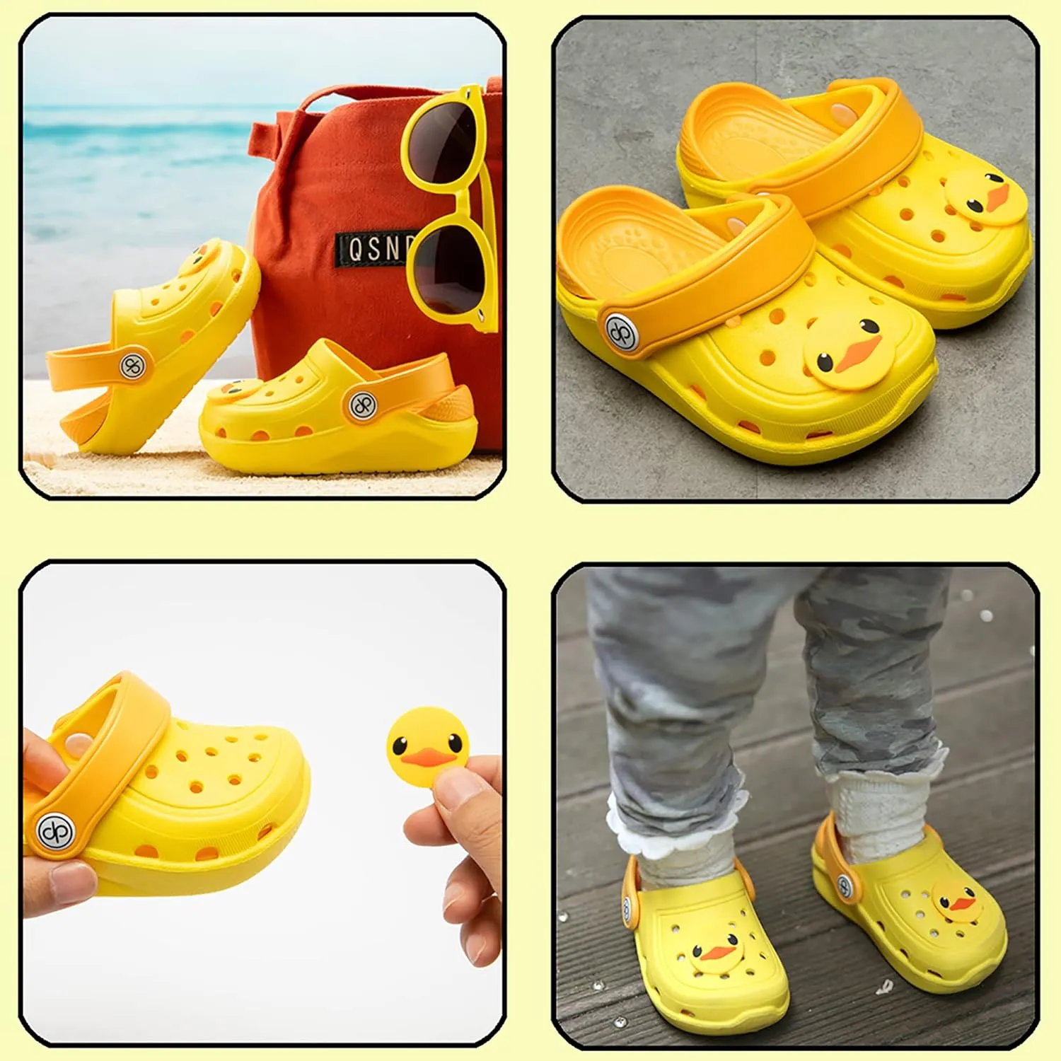 dripdrop Girls Comfort Clogs Kids Slip On Garden Shoes Boys Lightweight Beach Pool Slide Sandals Shower Slipper (Toddler/Little Kids)