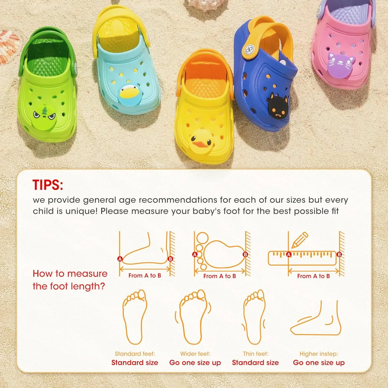 dripdrop Girls Comfort Clogs Kids Slip On Garden Shoes Boys Lightweight Beach Pool Slide Sandals Shower Slipper (Toddler/Little Kids)