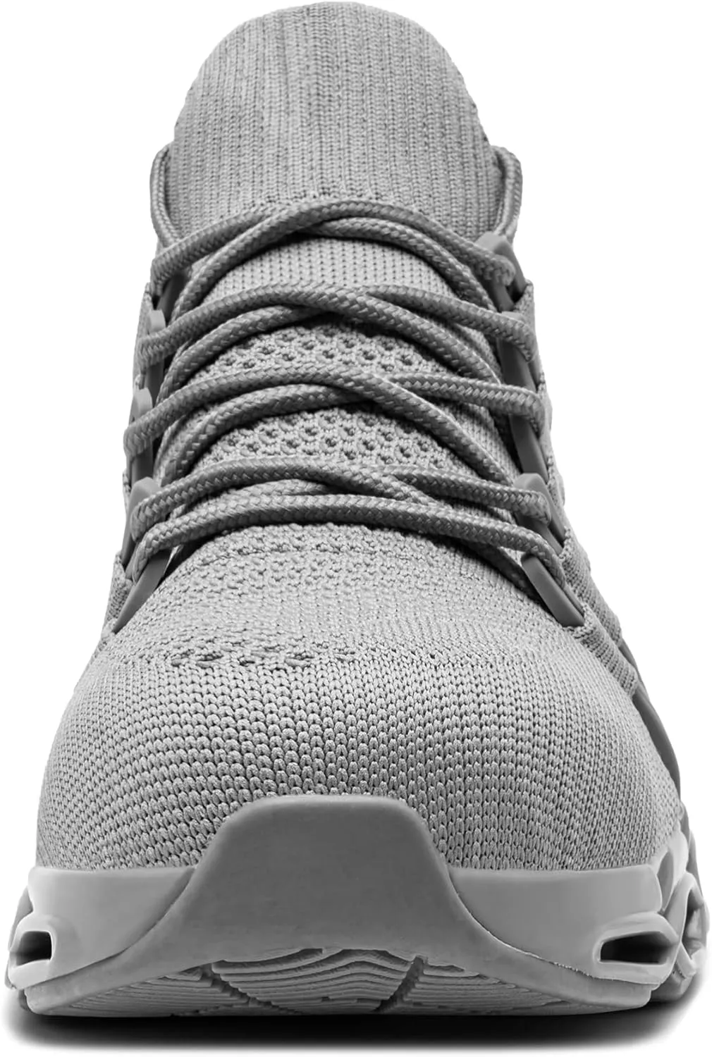 DYKHMILY Steel Toe Wide Sneakers for Women Lightweight Safety Shoes Breathable Slip on Work Shoe