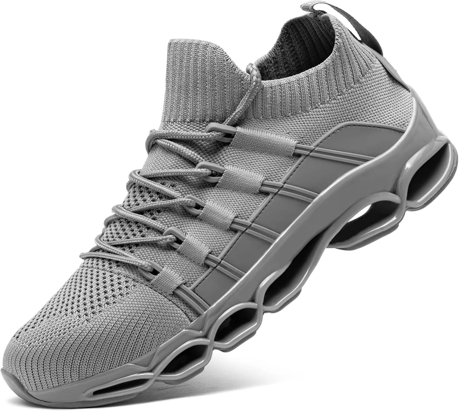 DYKHMILY Steel Toe Wide Sneakers for Women Lightweight Safety Shoes Breathable Slip on Work Shoe