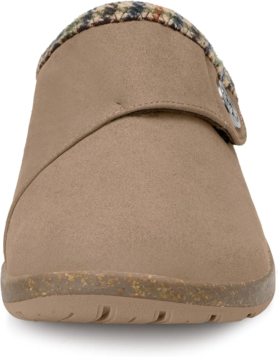 Eagsouni Women's Men's Slippers Suede Fuzzy Slippers with Arch Support Orthotic Winter Warm Fur Lined Slip on House Shoes Indoor Outdoor for Plantar Fasciitis