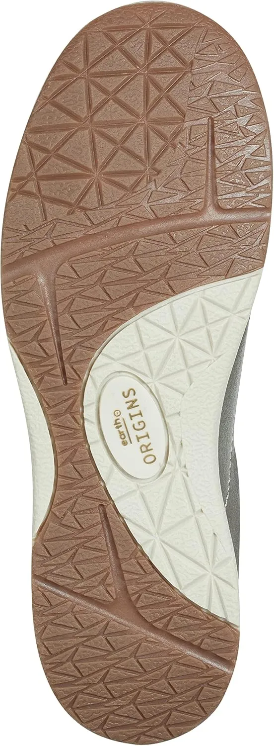 Earth Origins Women’s Emilia Sneaker I Slip-On Leather Clog with Breathable Cutouts for Everyday