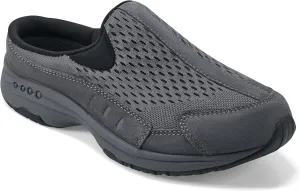 Easy Spirit Women's Traveltime675 Mule, Dark Grey Suede Multi, 7 X-Wide