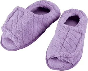 EasyComforts Quilted Chenille Adjustable Toe Slippers
