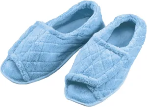 EasyComforts Quilted Chenille Adjustable Toe Slippers