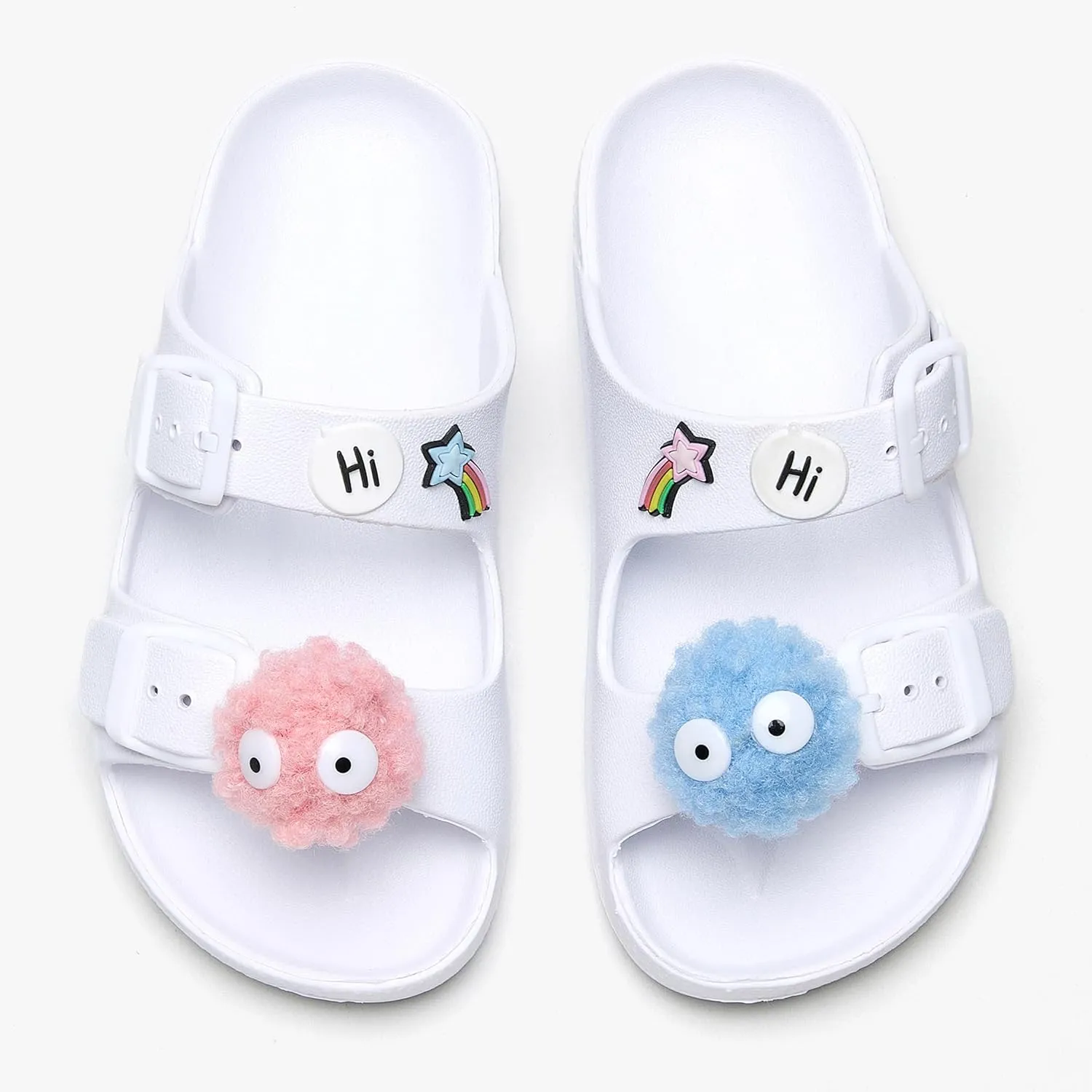 EasyStar Boys and Girls Adjustable Strap EVA Slipper Sandal