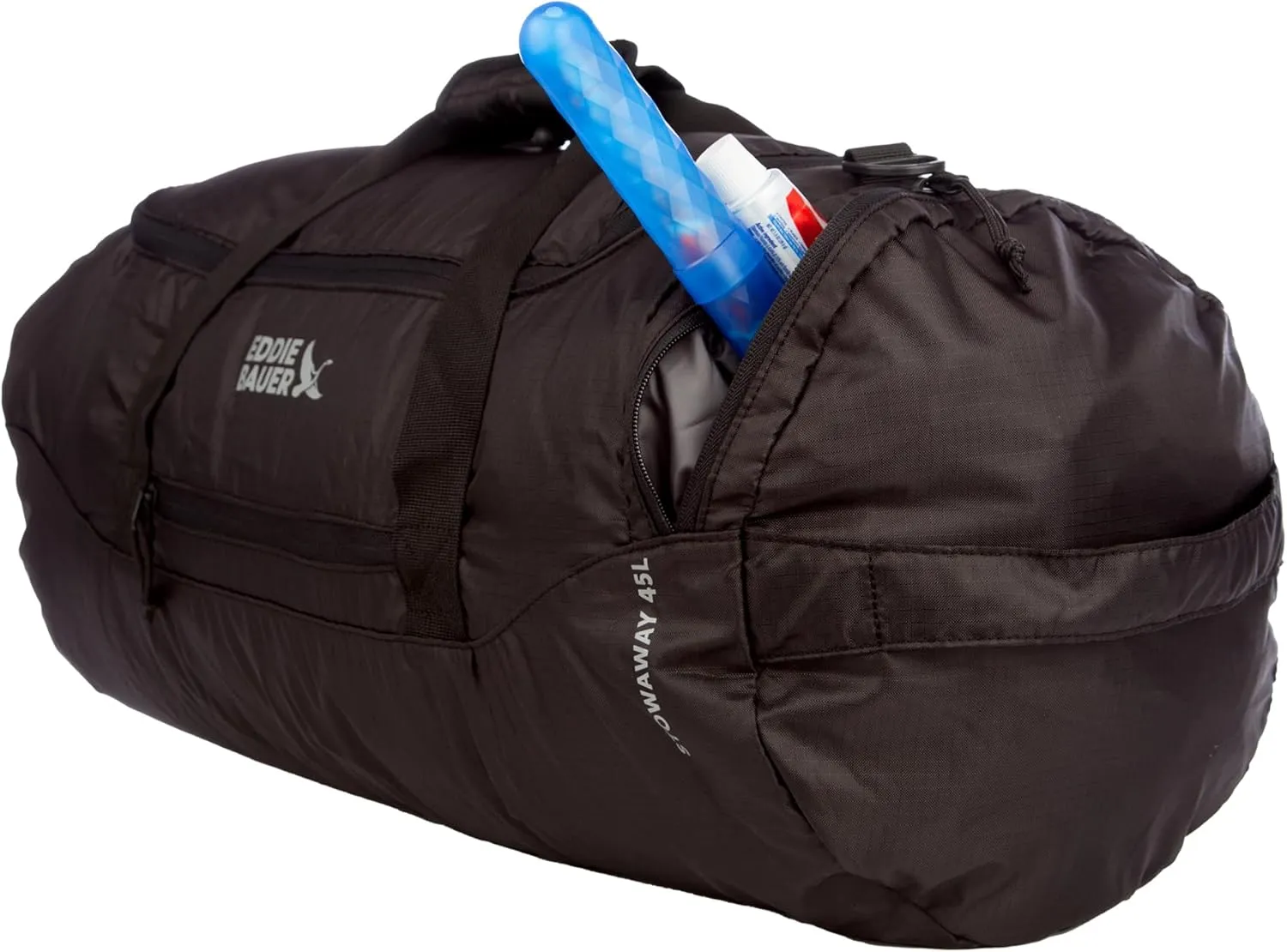 Eddie Bauer Stowaway Packable Duffel Bag | Travel | Foldable | Lightweight | Durable | Ripstop Polyester | 23" Length | 45L Capacity