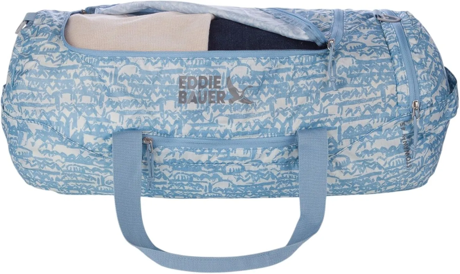 Eddie Bauer Stowaway Packable Duffel Bag | Travel | Foldable | Lightweight | Durable | Ripstop Polyester | 23" Length | 45L Capacity
