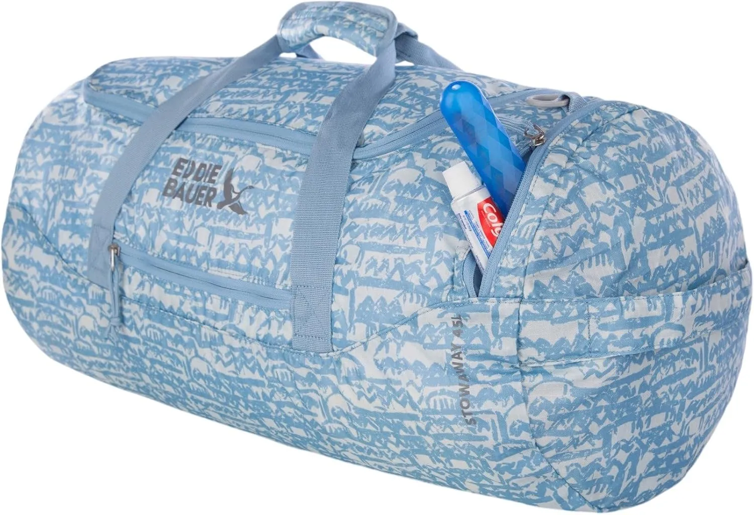 Eddie Bauer Stowaway Packable Duffel Bag | Travel | Foldable | Lightweight | Durable | Ripstop Polyester | 23" Length | 45L Capacity