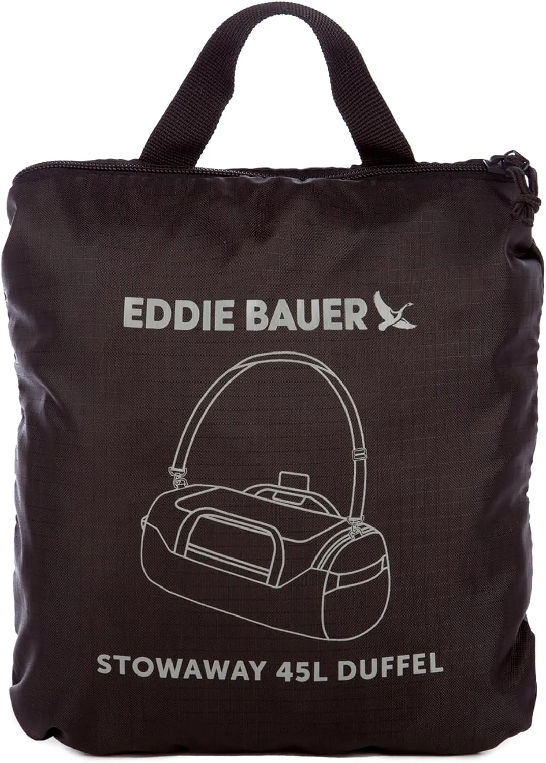 Eddie Bauer Stowaway Packable Duffel Bag | Travel | Foldable | Lightweight | Durable | Ripstop Polyester | 23" Length | 45L Capacity