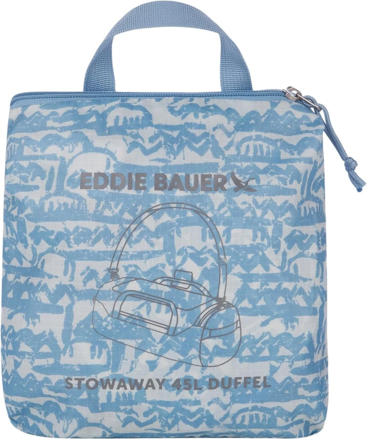 Eddie Bauer Stowaway Packable Duffel Bag | Travel | Foldable | Lightweight | Durable | Ripstop Polyester | 23" Length | 45L Capacity