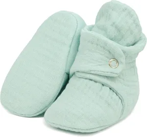 Ella Bonna Baby Booties Organic Cotton Muslin Newborn Baby Slippers Baby Boy Booties, Infant Girl Booties, 6-12 months, 0-6 Months, 12-18 Months, 0-3 Months, 18-24 Months, Toddler Shoes
