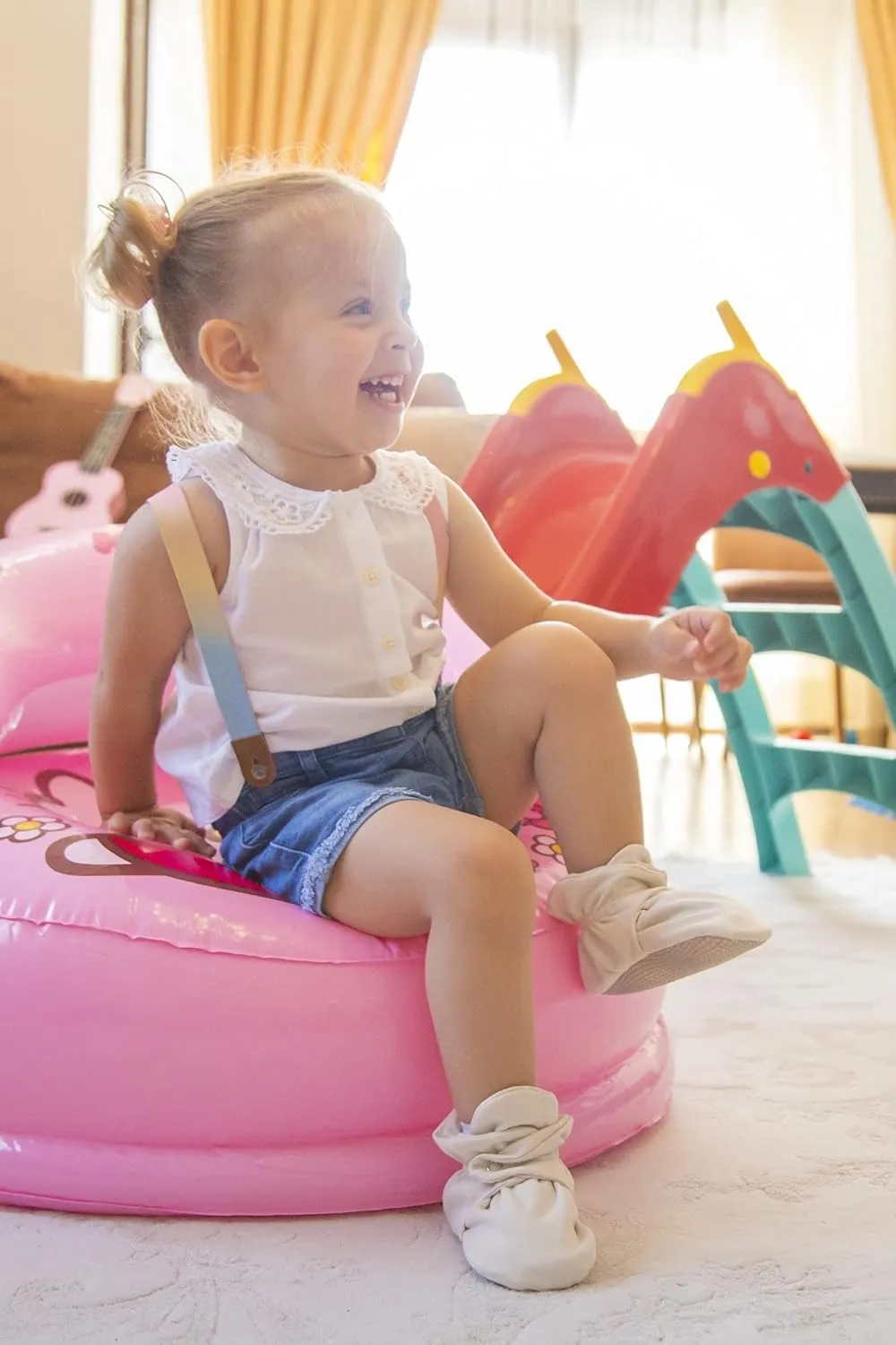 Ella Bonna Baby Booties Organic Cotton Muslin Newborn Baby Slippers Baby Boy Booties, Infant Girl Booties, 6-12 months, 0-6 Months, 12-18 Months, 0-3 Months, 18-24 Months, Toddler Shoes