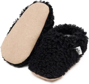 Ella Bonna Unisex Teddy Baby Booties Cotton Newborn Baby Socks Slipper Toddler Shoes, Infant Baby Girl Booties, Boy Socks