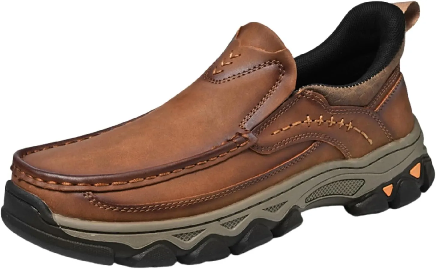 Enjerr Orthopedic Shoes Men, 2025 New Men's Orthopedic Arch Support Comfortable Slip On Loafers, Comfortable Non-Slip Breathable