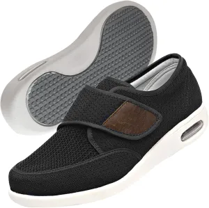 Extra Extra Wide Slip-On Walking Shoes for Men - Lightweight & Breathable Trainers with Arch Support