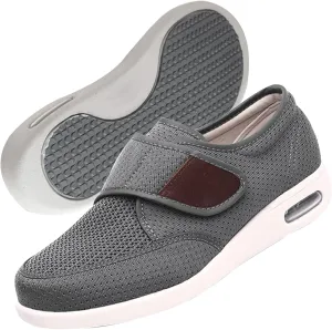 Extra Extra Wide Slip-On Walking Shoes for Men - Lightweight & Breathable Trainers with Arch Support