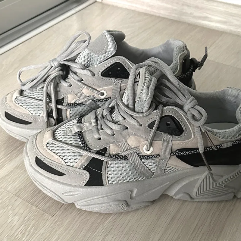 Fashion Women Platform Breathable Casual Sport Shoe