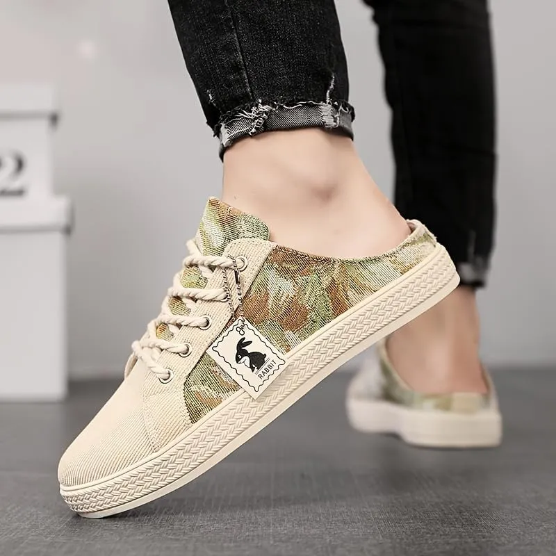 Fashionable Mens Slip On Shoes for Spring Summer, Casual Indoor & Outdoor Walking Mules Sneakers, Non-Slip Comfortable Loafers for Work/Hiker/Trekking