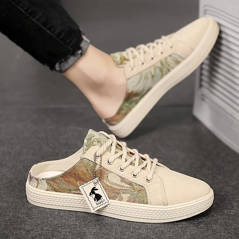 Fashionable Mens Slip On Shoes for Spring Summer, Casual Indoor & Outdoor Walking Mules Sneakers, Non-Slip Comfortable Loafers for Work/Hiker/Trekking