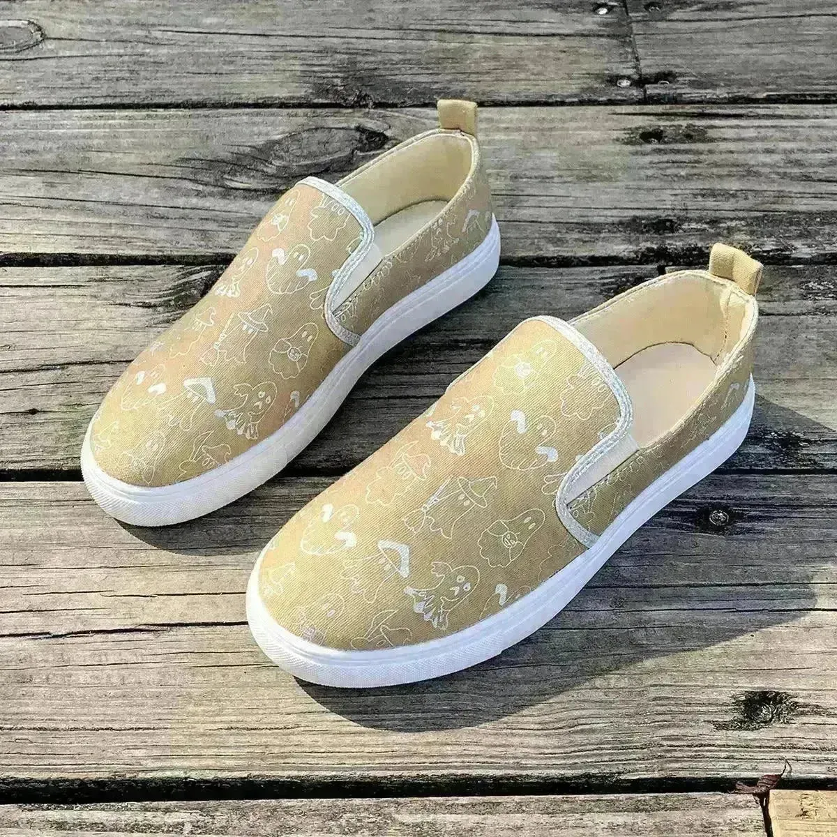 Fashionable Round Toe Casual  Women's Sports Breathable Non-slip loafers Shoes for Women cover shoe