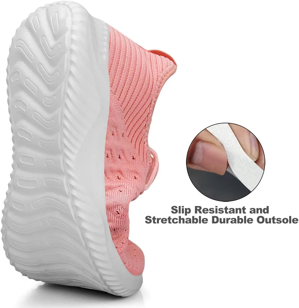 Feethit Womens Slip On Walking Shoes Non Slip Running Shoes Breathable Workout Shoes Lightweight Gym Sneakers