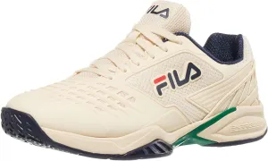 Fila Axilus 2 Energized Mens Tennis Shoe Ecru/Navy/Ultramarine Green (US Footwear Size System, Adult, Men, Numeric, Medium, 9.5)